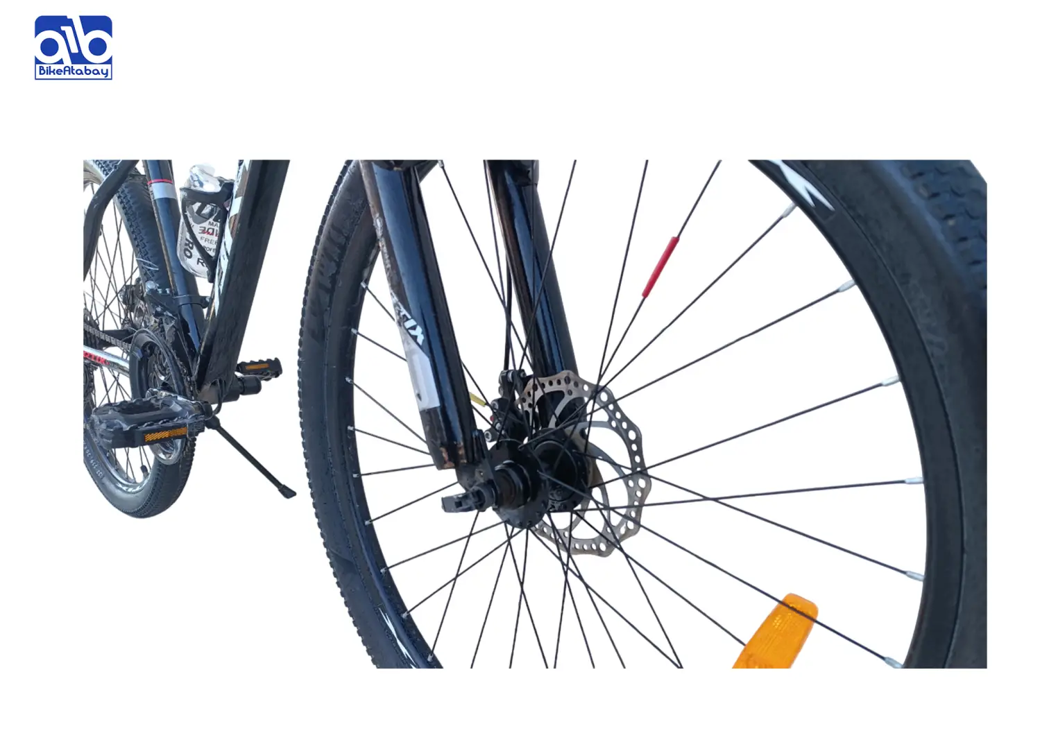 دوچرخه آرتیکس سایز 26 مشکی، 21 سرعته، ترمز دیسکی، شانژمان شیمانو TZ همراه جک و قمقمه - thumbnail 4