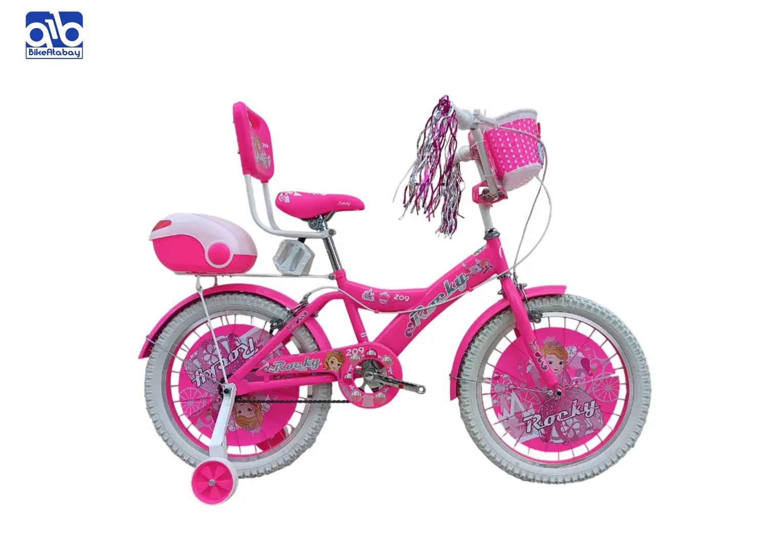 دوچرخه دخترانه راکی سایز 20 - تصویر 1